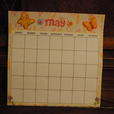 May Baby Calendar