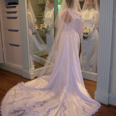 Bridal Portrait with Mirror