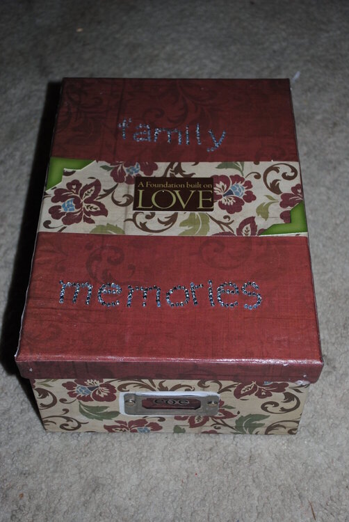 Family Memories Altered Box