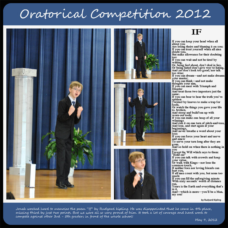 Oratorical Competition 2012