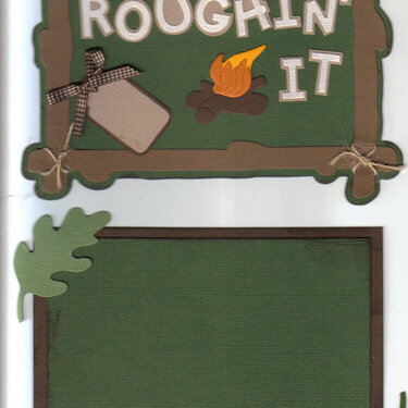 Camping Title and Photo Mat