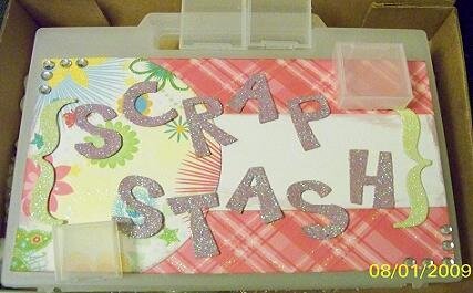 Altered plastic container - From Secret pal swap