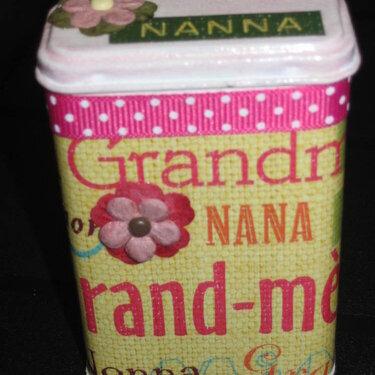 Altered tin for Nana