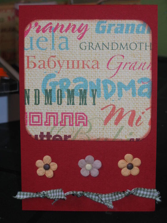 Mother&#039;s Day card for Great Nana