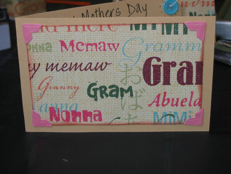 Mother&#039;s Day card for Nana