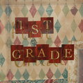 Close up from Molly's 1st grade pic- lettering