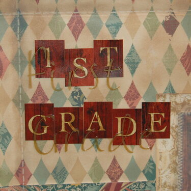 Close up from Molly&#039;s 1st grade pic- lettering