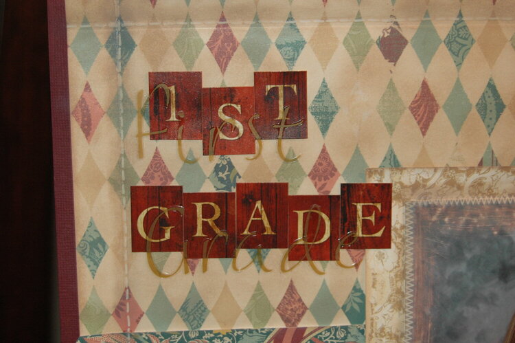 Close up from Molly&#039;s 1st grade pic- lettering