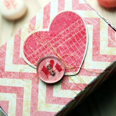 Valentine's Button Matchbox **Epiphany Crafts**