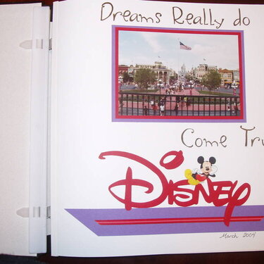 Title Page for Disney Album