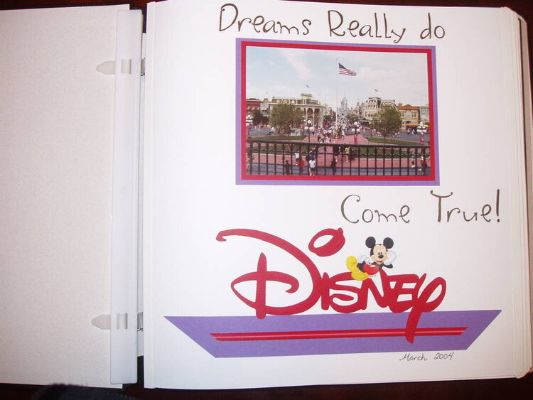 Title Page for Disney Album