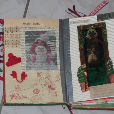 Christmas Altered Book