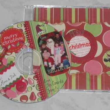 Altered CD Christmas Card