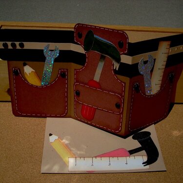 tool belt card with matching envelope