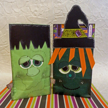 Witch and Frankenstein deluxe party bags