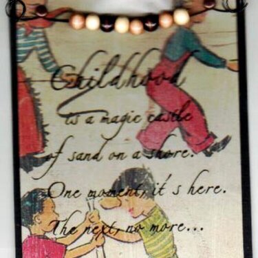 Vintage Childhood Quote