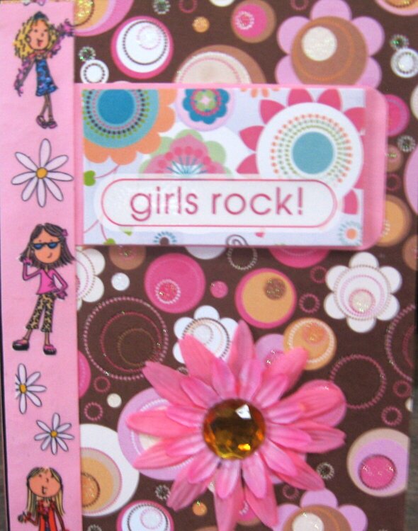 Mini Composition Book Girl