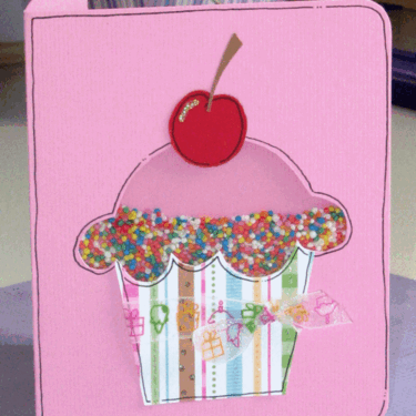 Cupcake Shaker Card
