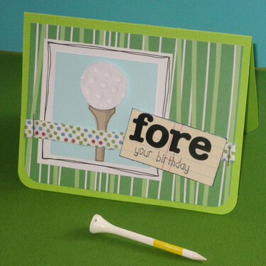 Fore your birthday card