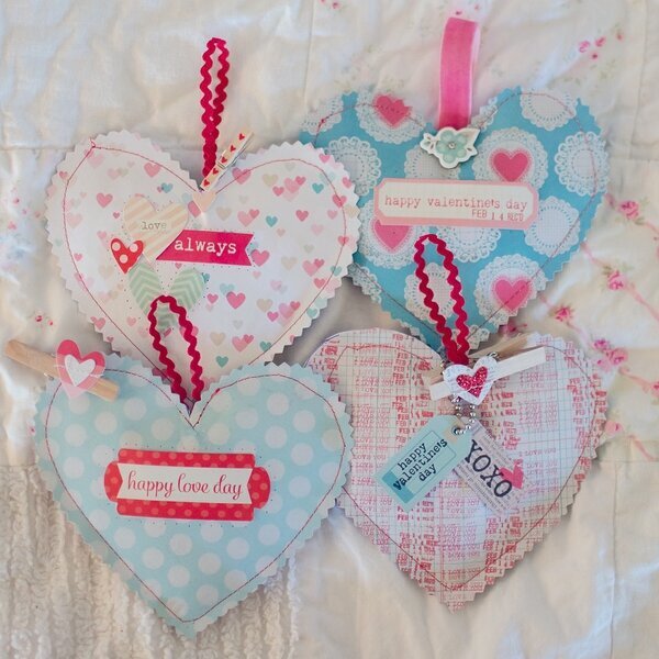 Paper Heart Sachets *Crate Paper*
