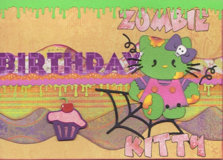 Zombie Birthday Kitty