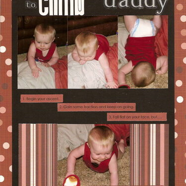 Climb over Daddy