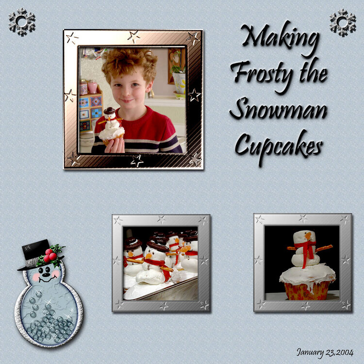 Marshmallow snowmen