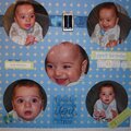 Baby Boy Round photos 8x8 layout