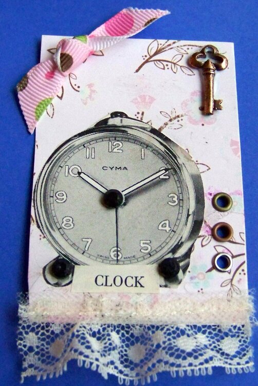 Clock-Vintage Swap-Sm Clocks/locks/keys #1