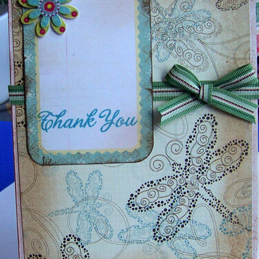Distressed Thank You Card