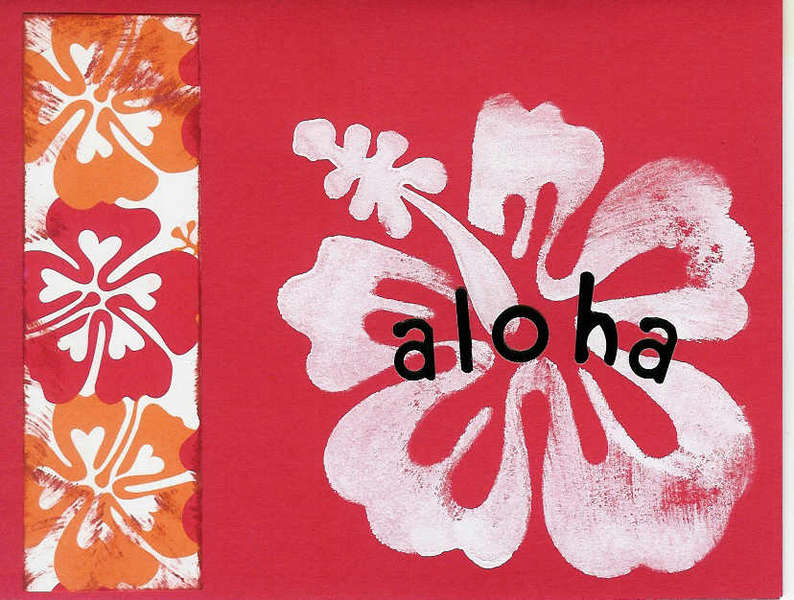 Aloha/Mahalo cards