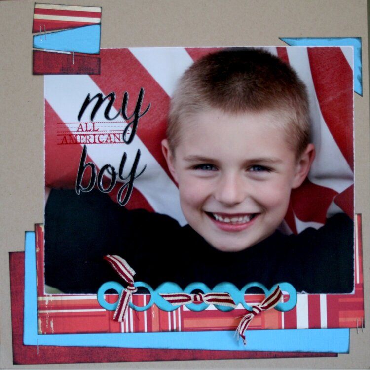 my all American boy {June KraftGirlKits}