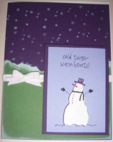Snow Man Card