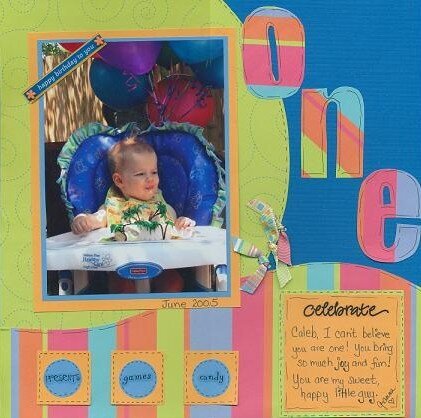 Caleb&#039;s first birthday