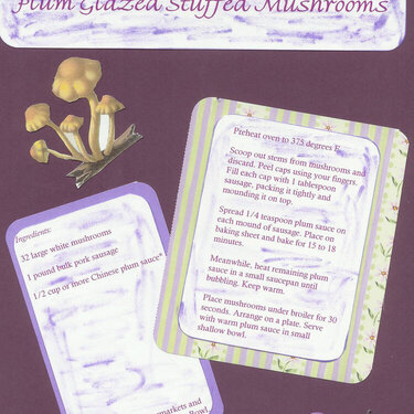 Plum Mushroom Recipe Page