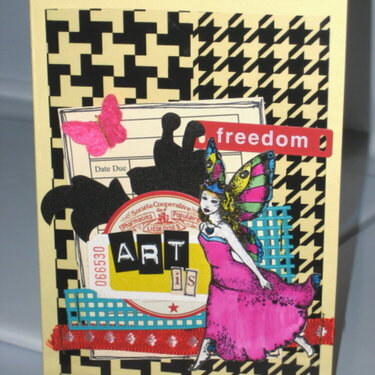Art is freedom card