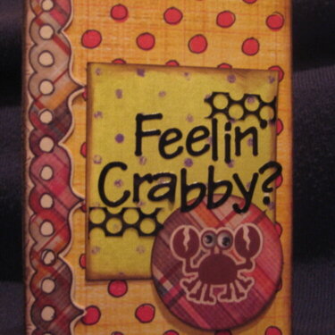 Feelin crabby card