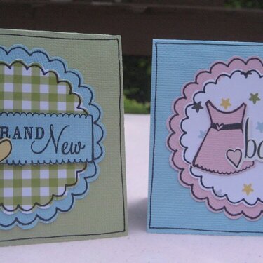 Mini baby cards