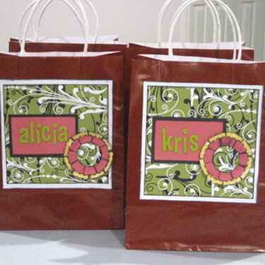 Crop gift bags