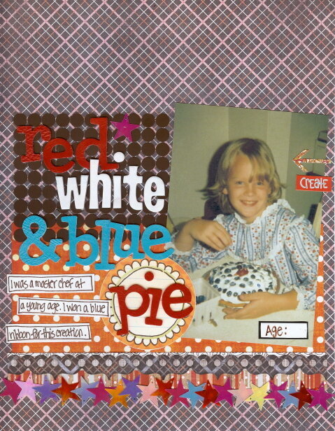 Red White &amp; Blue pie