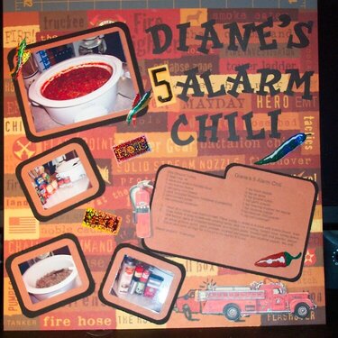 Diane&#039;s 5 alarm chili
