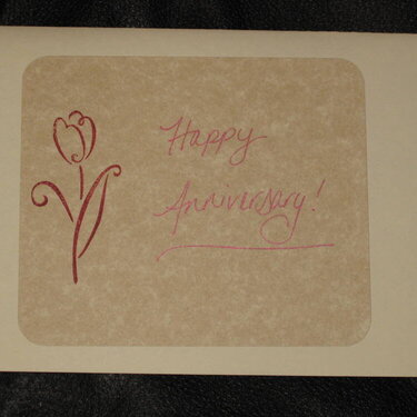 Anniversary Card to MIL and FIL