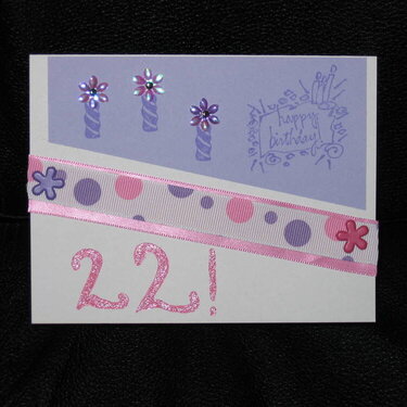22nd Birthday Card for Bether