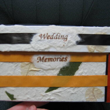 &amp;quot;Wedding Memories&amp;quot; box - front