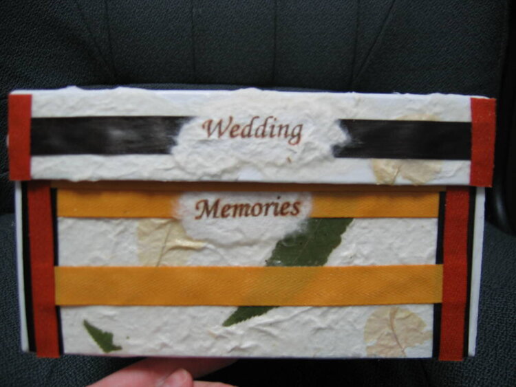 &amp;quot;Wedding Memories&amp;quot; box - front