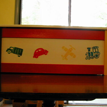 Toy box for our nephew Reece - front (or back)
