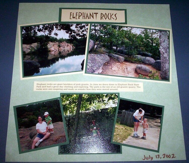 Elephant Rocks -left