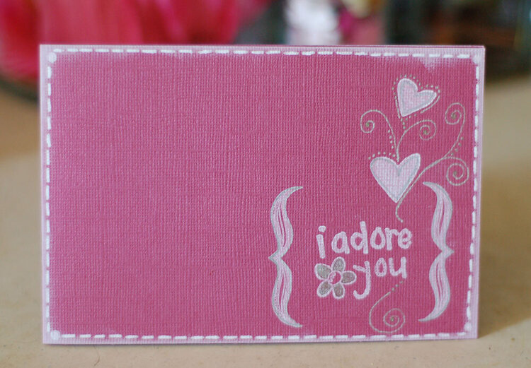 i adore you card