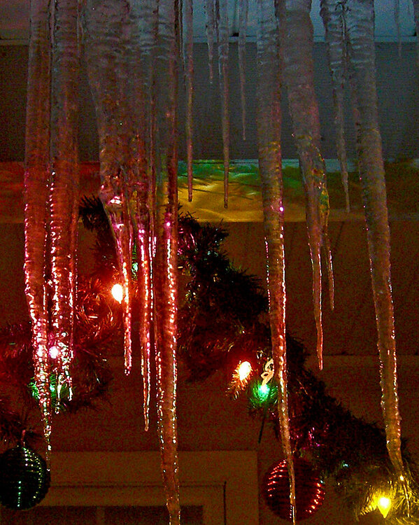 JFF ICICLES in the Christmas lights