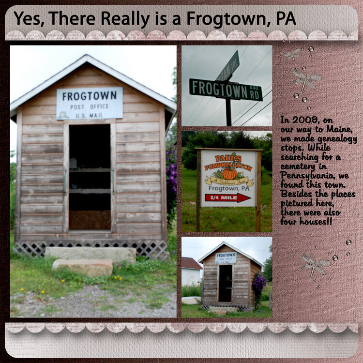 Yes There Really is a Frogtown PA